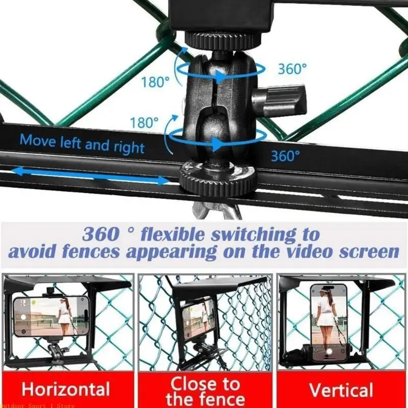 A0KA Professional Phone Fence Mount Fence Attachment Tennis Game Shootings Phone Holder for Recording Baseball, Football
A0KA Professional Phone Fence Mount Fence Attachment Tennis Game Shootings Phone Holder for Recording Baseball, Football
