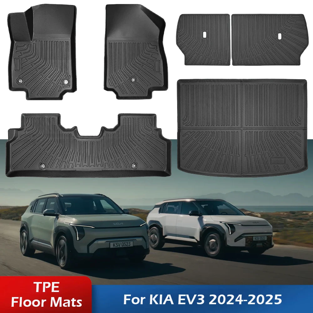 Для Kia EV3 2025 коврики для защиты от атмосферных воздействий, вкладыш для багажника, водонепроницаемый коврик для багажника из ТПЭ с накладкой на спинку, аксессуары
Для Kia EV3 2025 коврики для защиты от атмосферных воздействий, вкладыш для багажника, водонепроницаемый коврик для багажника из ТПЭ с накладкой на спинку, аксессуары