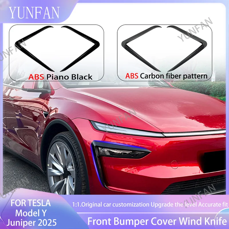2025 For Tesla Model Y Juniper Fog Light Trim Cover - 1Pair ABS Front Bumper Wind Knife Spoiler Eyebrow
2025 For Tesla Model Y Juniper Fog Light Trim Cover - 1Pair ABS Front Bumper Wind Knife Spoiler Eyebrow