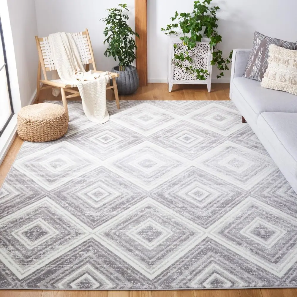 11' x 16' Grey/Ivory Diamond Distressed Non-Shedding Rug for Living Room, Bedroom, Dining, and Home Office Area
11' x 16' Grey/Ivory Diamond Distressed Non-Shedding Rug for Living Room, Bedroom, Dining, and Home Office Area