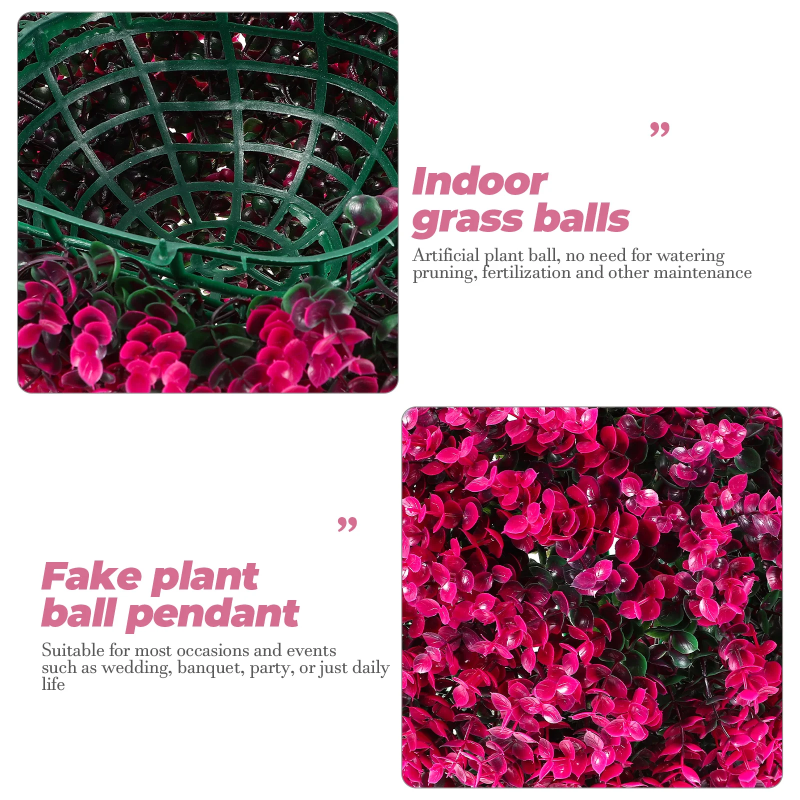 Artificial Eucalyptus Leaf Plant Balls Hanging Grass Decor Topiary For Indoor Outdoor Wedding Party Home Decor No 
Artificial Eucalyptus Leaf Plant Balls Hanging Grass Decor Topiary For Indoor Outdoor Wedding Party Home Decor No