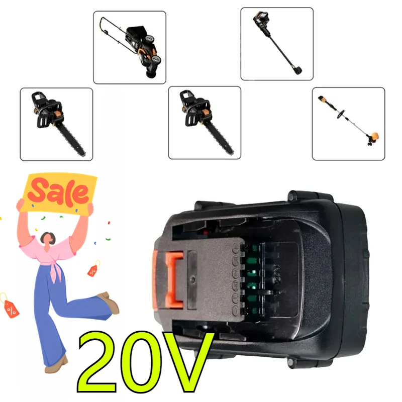 New Rechargeable Replacement 20V Battery 4000mAH/6000mAH Lithium-Ion Large-Capacity , Suitable for WORX 20V Power Tool
New Rechargeable Replacement 20V Battery 4000mAH/6000mAH Lithium-Ion Large-Capacity , Suitable for WORX 20V Power Tool