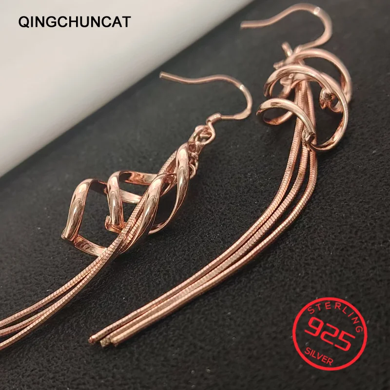 2026 new New Fashion Gold Stamp 925 Sterling Silver Dangle Hanging Tassel Jewelry brincos bijoux Long Drop Earrings For Women
2026 new New Fashion Gold Stamp 925 Sterling Silver Dangle Hanging Tassel Jewelry brincos bijoux Long Drop Earrings For Women