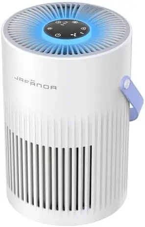 Jafända Air Purifier for Bedroom - H13 Hepa Filter, 650 Ft², 20Db Quiet, 7-Color Night Light, Pet Hair, Smoke, Odor Removal
Jafända Air Purifier for Bedroom - H13 Hepa Filter, 650 Ft², 20Db Quiet, 7-Color Night Light, Pet Hair, Smoke, Odor Removal