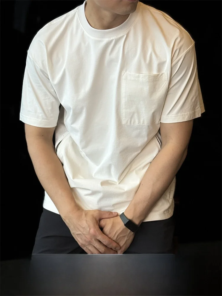 DesignUPF50 Qui Dry Cooling Loose Fit Men's T-irt Casual ort Sve ket Design Urban Faion Summer Top
DesignUPF50 Qui Dry Cooling Loose Fit Men's T-irt Casual ort Sve ket Design Urban Faion Summer Top