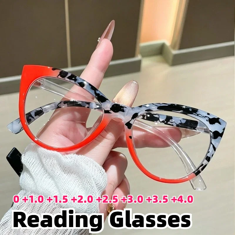 Stylish Cat Eye Reading Glasses Frame Comfortable Anti Blue Light Presbyopia Eyeglasses for Women Daily Use +1.0 To +4.0
Stylish Cat Eye Reading Glasses Frame Comfortable Anti Blue Light Presbyopia Eyeglasses for Women Daily Use +1.0 To +4.0