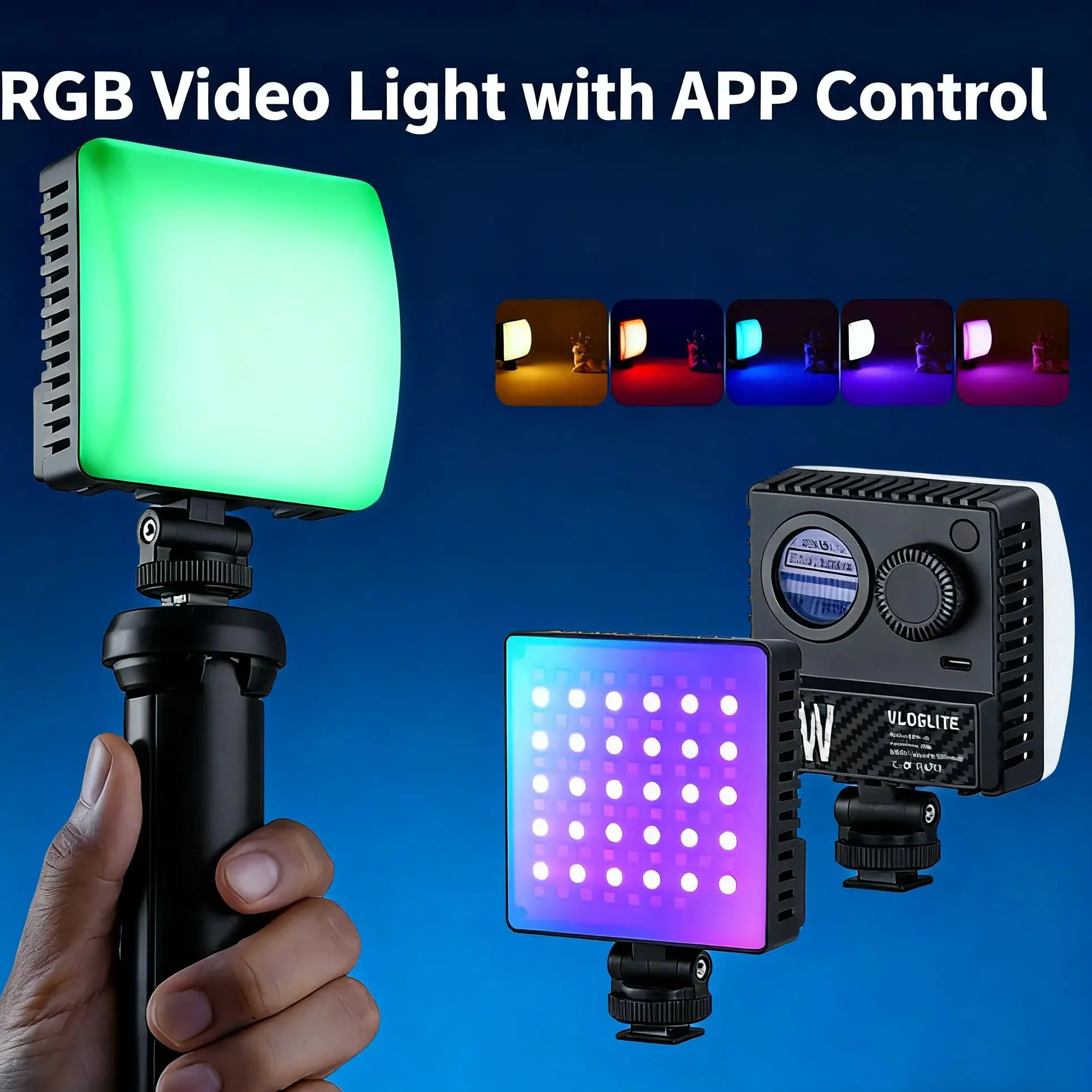Видеолампа RGB с управлением через приложение 360° ° Полноцветная светодиодная подсветка для камеры 1800-9000K Смартфон Фотография Видео Прямая трансляция CRI95+
Видеолампа RGB с управлением через приложение 360° ° Полноцветная светодиодная подсветка для камеры 1800-9000K Смартфон Фотография Видео Прямая трансляция CRI95+