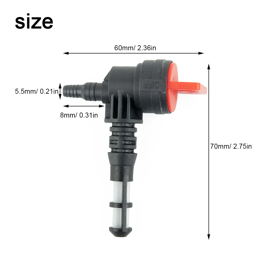 With Rubber Seal Fuel Shut Off Valve For Oregon 07-407 Replacement With Filter 208961 For 92980GS Garden Power Tool
With Rubber Seal Fuel Shut Off Valve For Oregon 07-407 Replacement With Filter 208961 For 92980GS Garden Power Tool