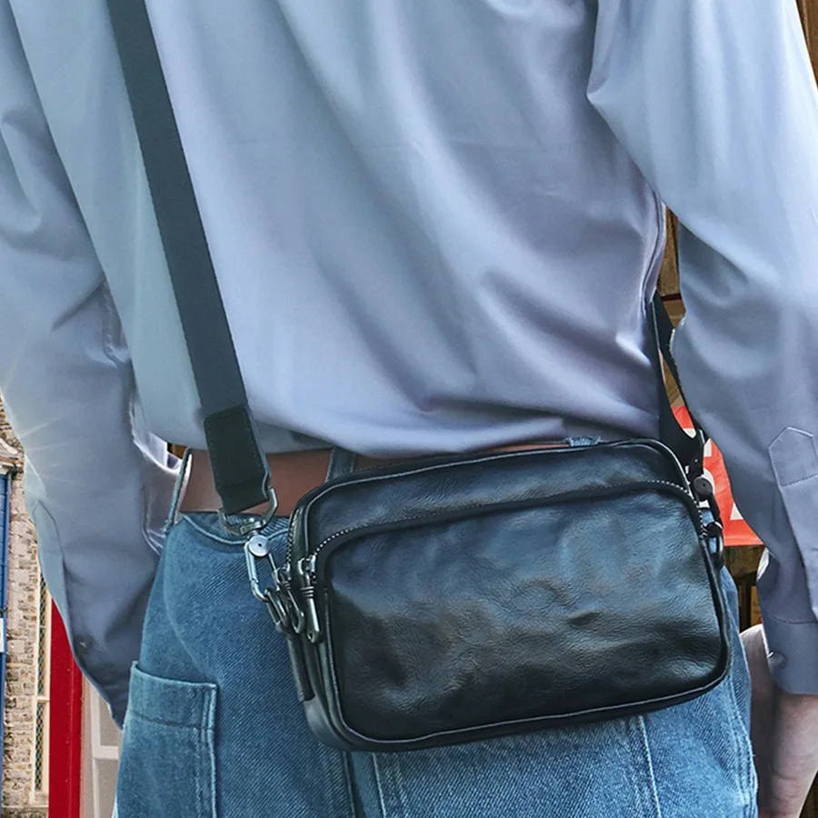 New Cowhide Luxury Trend Men's Small Backpack Commuter Shoulder Messenger Square Bag Genuine Leather Premium Messenger Bag Men's
New Cowhide Luxury Trend Men's Small Backpack Commuter Shoulder Messenger Square Bag Genuine Leather Premium Messenger Bag Men's