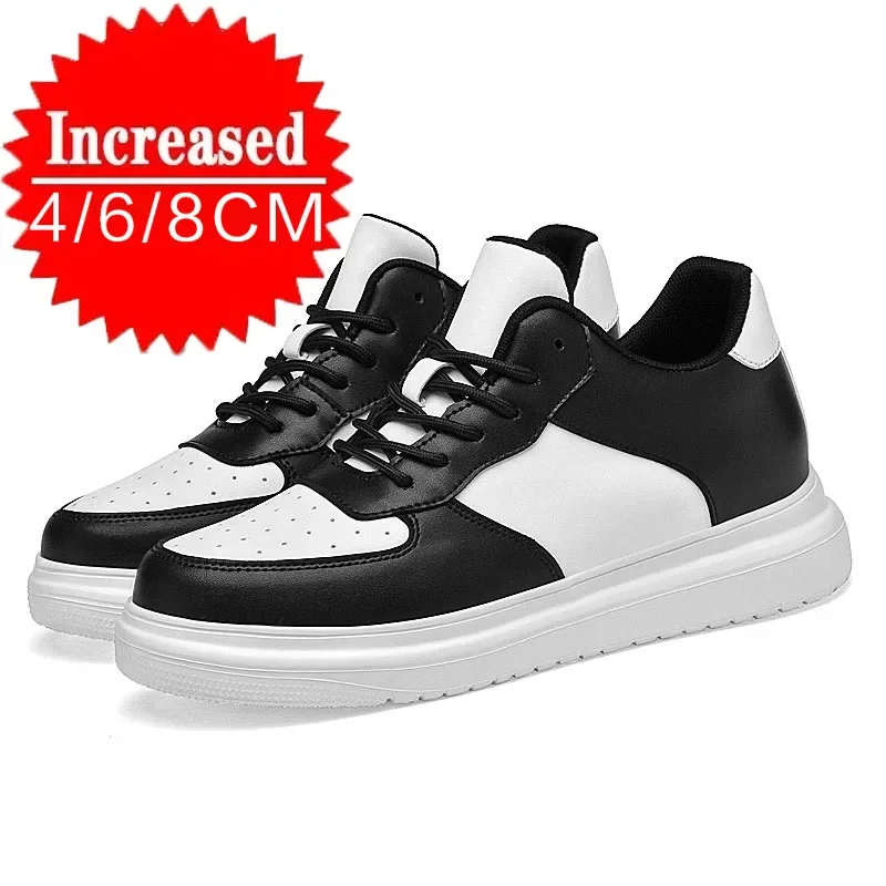 New Men Leather Heightening 8/10CM Shoes Breathable Mesh Height Increase Thick Sole Shoes Outdoor Man Daily Casual Sneakers
New Men Leather Heightening 8/10CM Shoes Breathable Mesh Height Increase Thick Sole Shoes Outdoor Man Daily Casual Sneakers