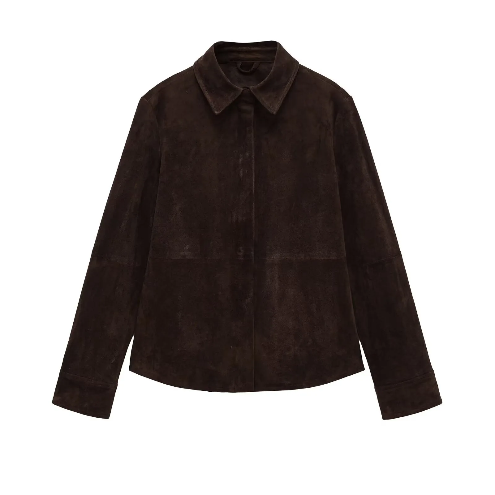 Withered 2026 Autumn New European And American Style Maillard Brown Retro Collar Loose Suede Shirt Jacket
Withered 2026 Autumn New European And American Style Maillard Brown Retro Collar Loose Suede Shirt Jacket