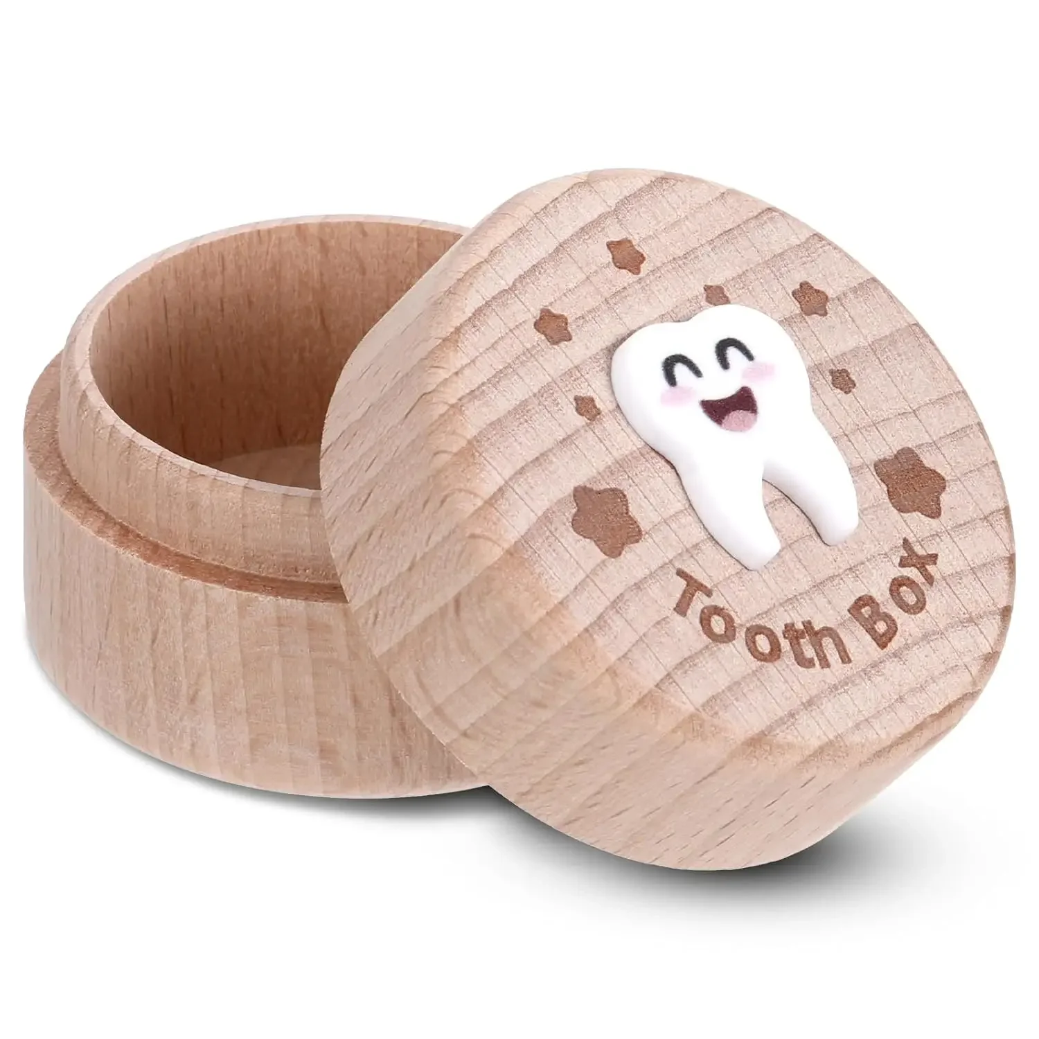 Tooth Fairy Box, 3D Carved Cute Tooth Keepsake Box, Wooden Tooth Holder for Boys Girls Lost Teeth Storage
Tooth Fairy Box, 3D Carved Cute Tooth Keepsake Box, Wooden Tooth Holder for Boys Girls Lost Teeth Storage