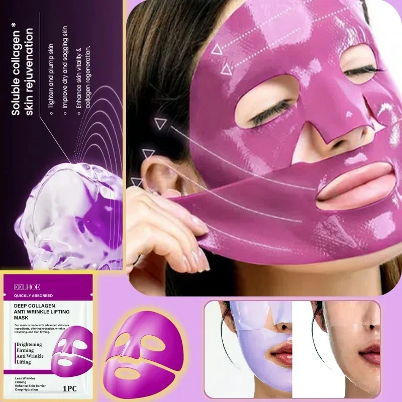 Deep Collagen Mask Anti-Wrinkle Lifting Mask Purple Moisturizing Face Daily Mask With Niacinamide Hyaluronicacid Korean Cosmetic
Deep Collagen Mask Anti-Wrinkle Lifting Mask Purple Moisturizing Face Daily Mask With Niacinamide Hyaluronicacid Korean Cosmetic