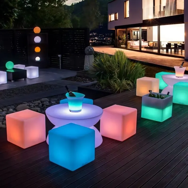 Outdoor Remoter Controlled LED Light-emitting Cube Seat 16 Colors KTV Bar Stools Rechargeable Desktop Night Lamp Waterproof
Outdoor Remoter Controlled LED Light-emitting Cube Seat 16 Colors KTV Bar Stools Rechargeable Desktop Night Lamp Waterproof