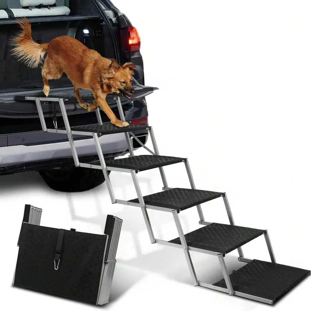 Foldable Dog Stairs Set Stainless Steel Pet Steps For , Trucks SUVs, Ideal For Medium Large Breeds Perfect For Outings, Sta
Foldable Dog Stairs Set Stainless Steel Pet Steps For , Trucks SUVs, Ideal For Medium Large Breeds Perfect For Outings, Sta