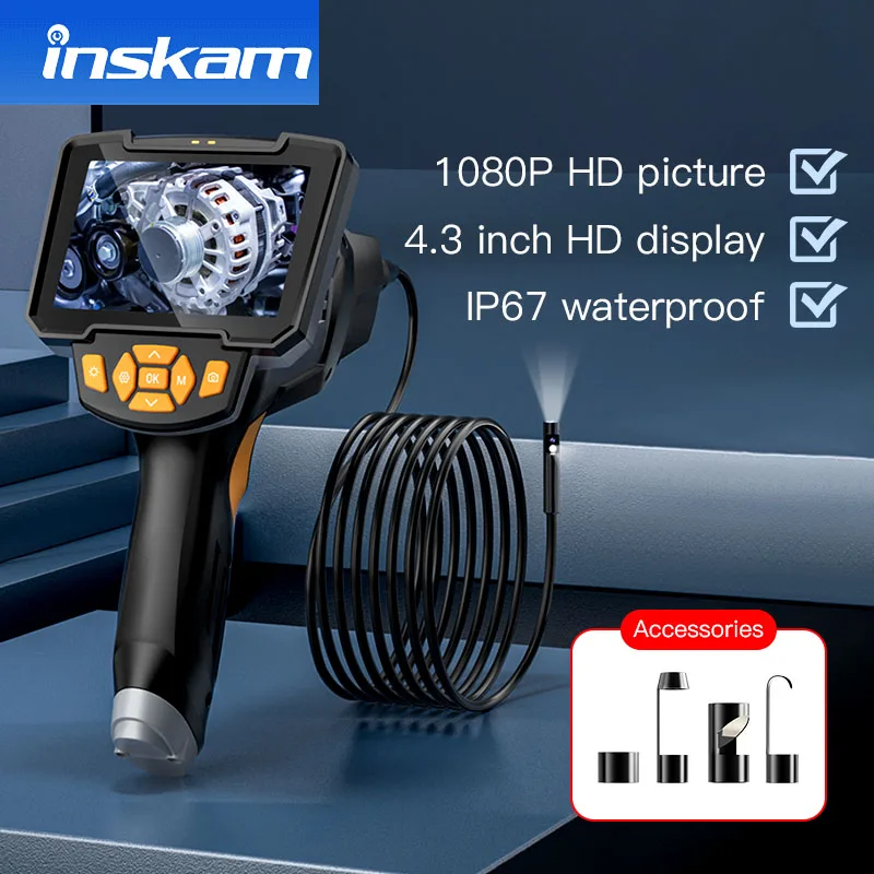 Industrial Endoscope 3.9mm Dual Camera1080P HD Borescope Inspection Camera 4.3” IPS Screen Semi-Rigid Cable IP68 Waterproof
Industrial Endoscope 3.9mm Dual Camera1080P HD Borescope Inspection Camera 4.3” IPS Screen Semi-Rigid Cable IP68 Waterproof