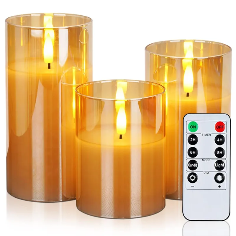 LED Electronic Candles LED Candle Decorations Candle Complete Set Of Remote Control Timers Christmas Wedding Home Decor Lighting
LED Electronic Candles LED Candle Decorations Candle Complete Set Of Remote Control Timers Christmas Wedding Home Decor Lighting