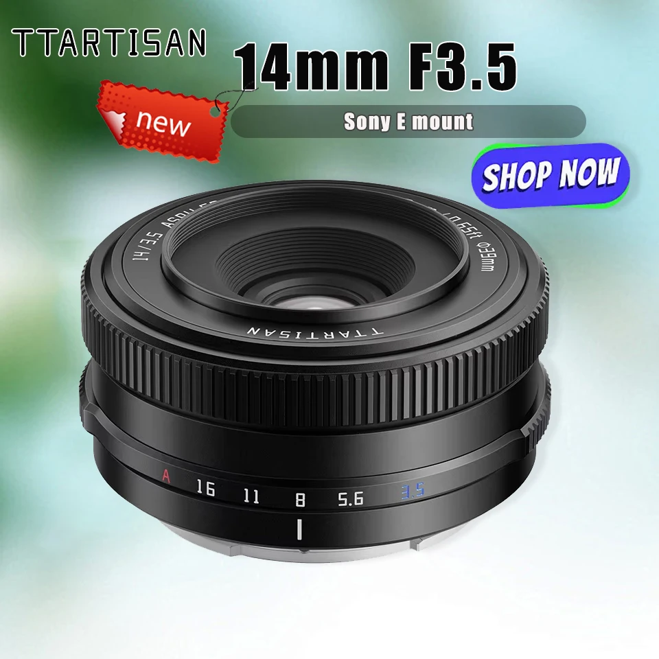 TTArtisan 14mm F3.5 APS-C AF Prime Camera Lens compatible with Sony A5000 A6100 A7RM2 A1II for Humanities Landscape Photography
TTArtisan 14mm F3.5 APS-C AF Prime Camera Lens compatible with Sony A5000 A6100 A7RM2 A1II for Humanities Landscape Photography