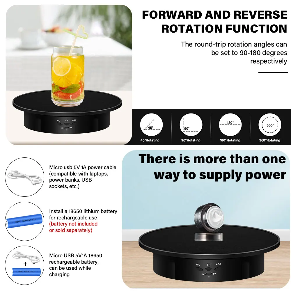 200mm for video shooting show turntable, 3 rotating speed photography show 360 electric rotary products, Christmas gifts
200mm for video shooting show turntable, 3 rotating speed photography show 360 electric rotary products, Christmas gifts