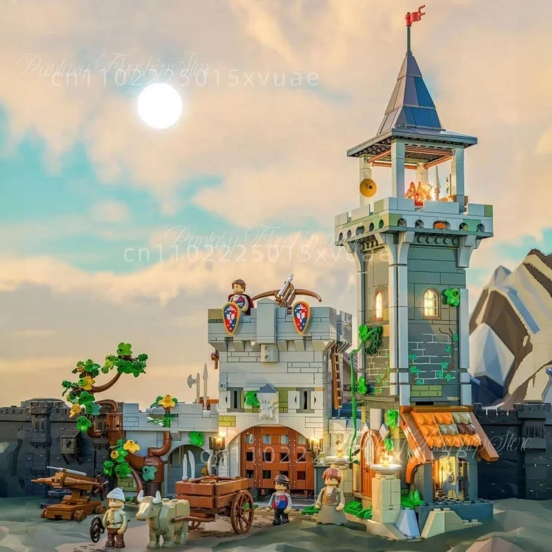 Medieval Series Building Blocks Small Street View Collage Model of Watchtower Toy Collection Desktop Decoration Festival Gift
Medieval Series Building Blocks Small Street View Collage Model of Watchtower Toy Collection Desktop Decoration Festival Gift