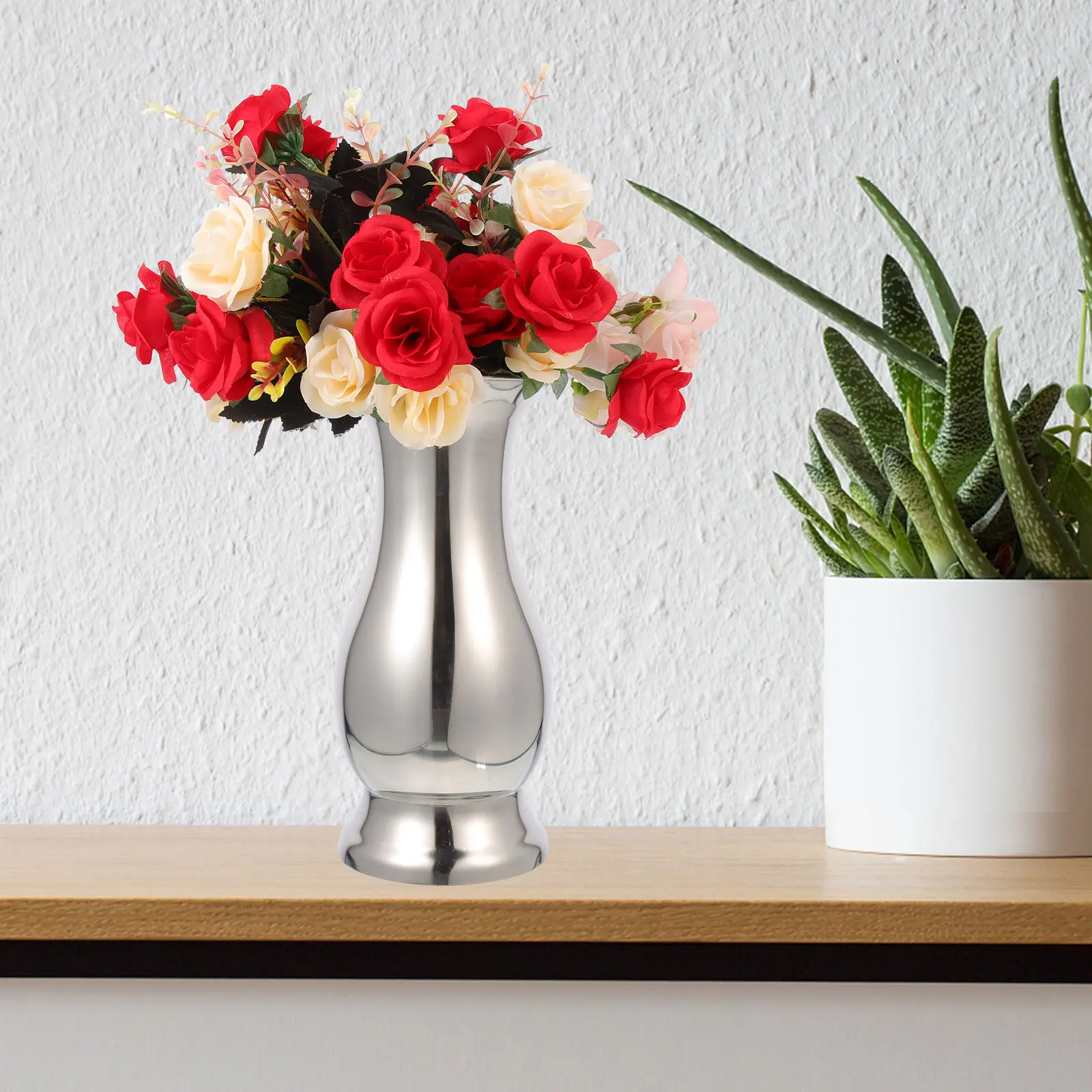 Stainless Steel Silver Table Centerpiece Flower Bouquet Holder Metal Flower Vase Desktop Decor Home Stainless Steel Tabletop
Stainless Steel Silver Table Centerpiece Flower Bouquet Holder Metal Flower Vase Desktop Decor Home Stainless Steel Tabletop