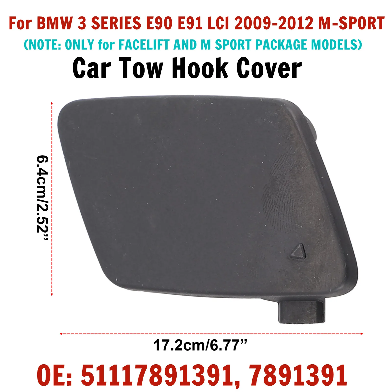 For BMW 3 E90 E91 2009-2012 M SPORT Front Bumper Tow Hook Eye Cover 51117891391 Cars Black Front Trailer Cover Auto Bumper Parts
For BMW 3 E90 E91 2009-2012 M SPORT Front Bumper Tow Hook Eye Cover 51117891391 Cars Black Front Trailer Cover Auto Bumper Parts