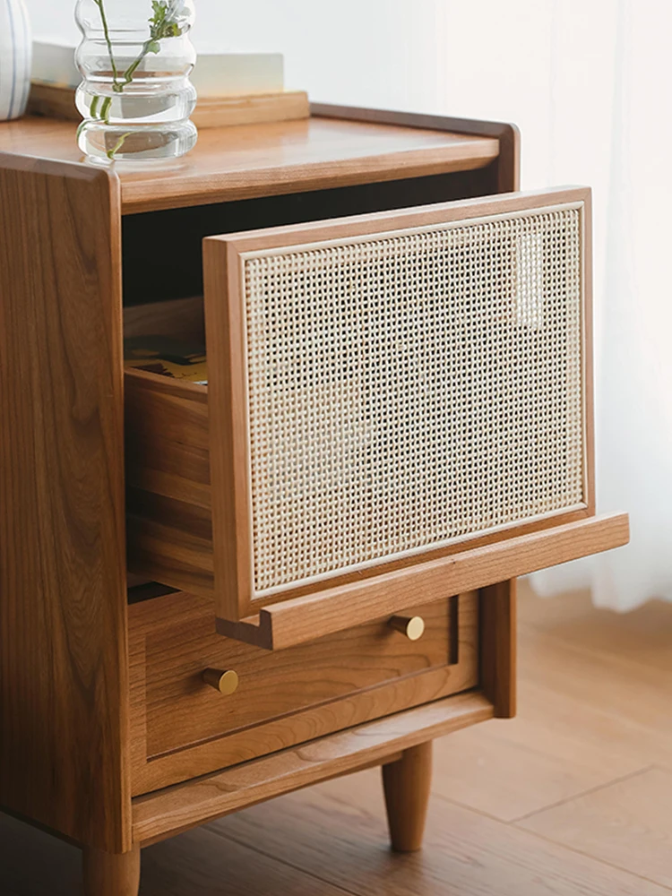 Bedside Table, Multifunctional Small Side Storage Cabinet, Solid Wood Night Stand Customized,Rattan Weaving Bedroom Furniture
Bedside Table, Multifunctional Small Side Storage Cabinet, Solid Wood Night Stand Customized,Rattan Weaving Bedroom Furniture