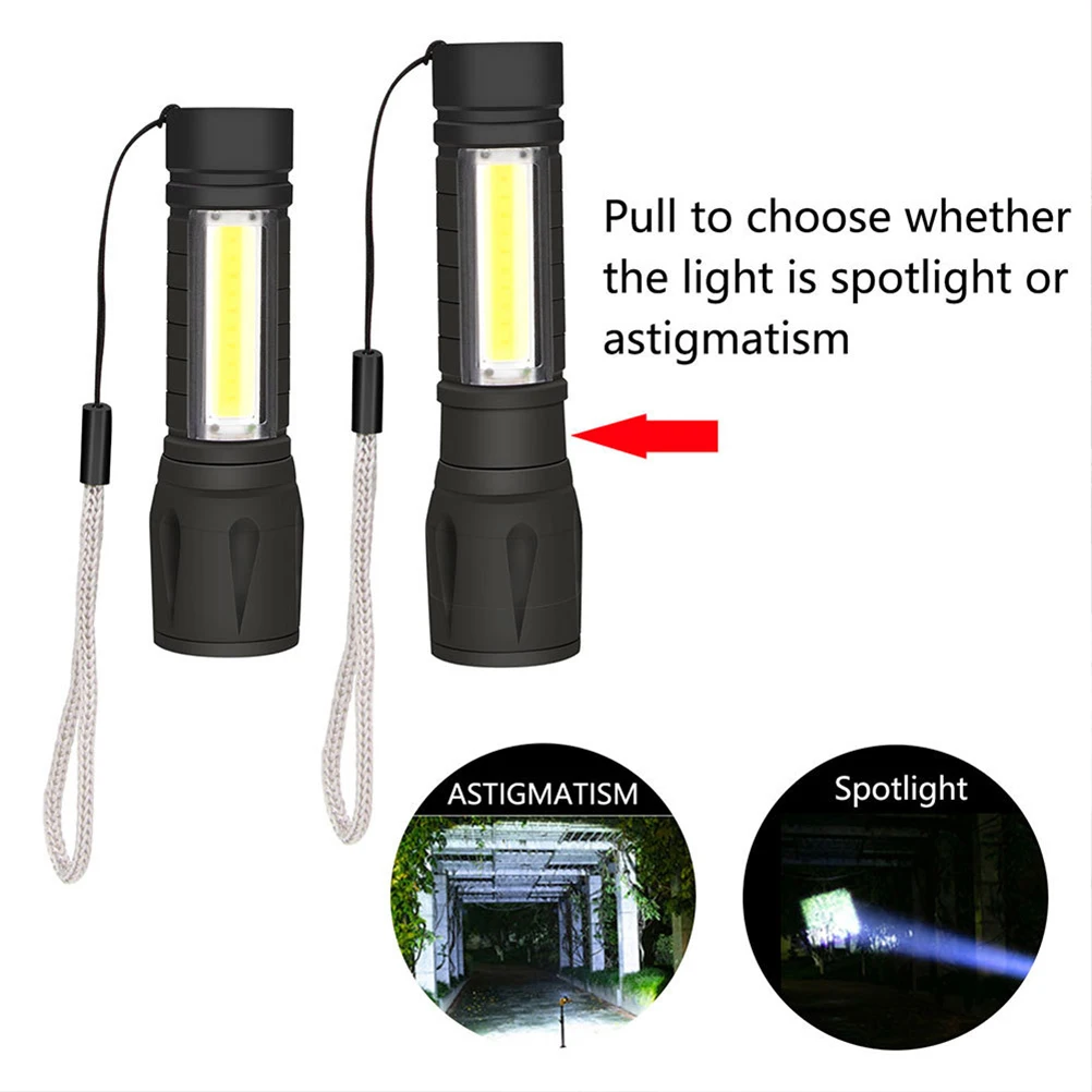 Emergency LED Flashlight Outdoor Camping H held Rechargeable USB COB White Modes Durable Plastic Portable Black Size
Emergency LED Flashlight Outdoor Camping H held Rechargeable USB COB White Modes Durable Plastic Portable Black Size