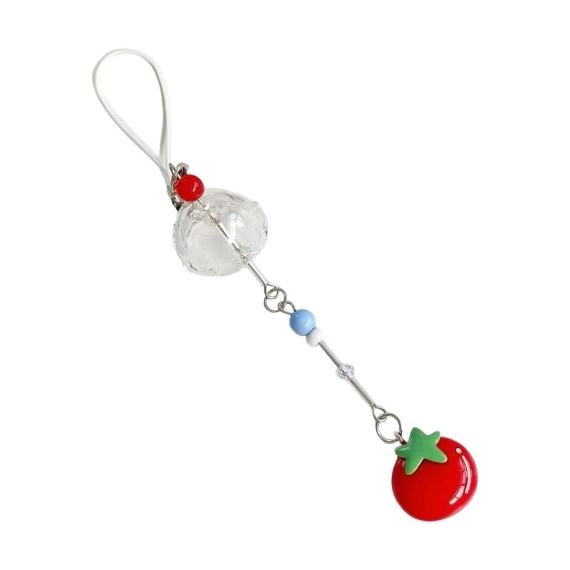 A52E Sturdy Alloy Keychain Pendant Charm Elegant Tomato Clovers Key Rings Accessory Adds A Natural To Accessories
A52E Sturdy Alloy Keychain Pendant Charm Elegant Tomato Clovers Key Rings Accessory Adds A Natural To Accessories