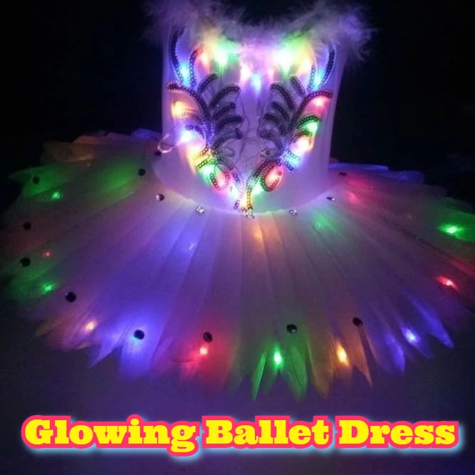 Glowing Adult Ballet Tutu Skirt Fluorescent Swan Lake Performance Dress Stage Dance Costume LED Light Up Ballerina Strapless
Glowing Adult Ballet Tutu Skirt Fluorescent Swan Lake Performance Dress Stage Dance Costume LED Light Up Ballerina Strapless