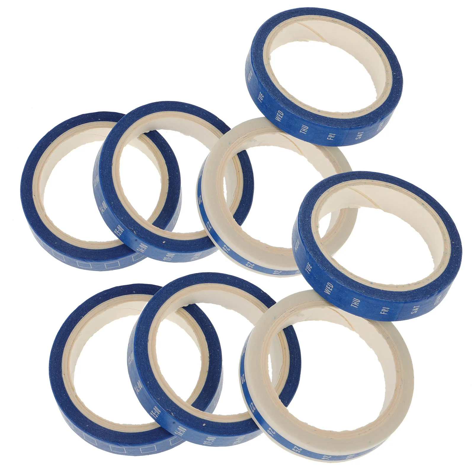 Набор из 8 рулонов клейкой ленты васи для планирования времени: стикеры для еженедельного и ежемесячного планирования, сетки для контроля функциональности
Набор из 8 рулонов клейкой ленты васи для планирования времени: стикеры для еженедельного и ежемесячного планирования, сетки для контроля функциональности