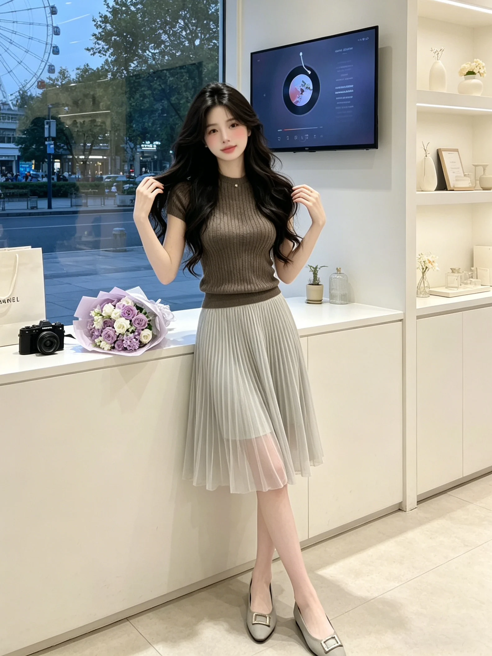Summer Fashionable Knitted Set Women's Elegance round Neck Short Sleeve T-Shirt with Fish Tail Skirt Two-Piece Ensemble
Summer Fashionable Knitted Set Women's Elegance round Neck Short Sleeve T-Shirt with Fish Tail Skirt Two-Piece Ensemble