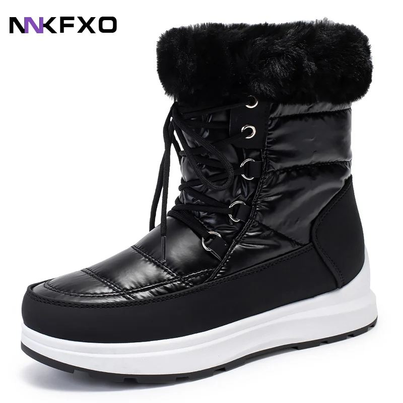 2023 Winter New Woman Warm Snow Boots Waterproof Lace-Up Thicken Plush Winter Botas Mujer Warm Platform Ankle Boots bc7229
2023 Winter New Woman Warm Snow Boots Waterproof Lace-Up Thicken Plush Winter Botas Mujer Warm Platform Ankle Boots bc7229