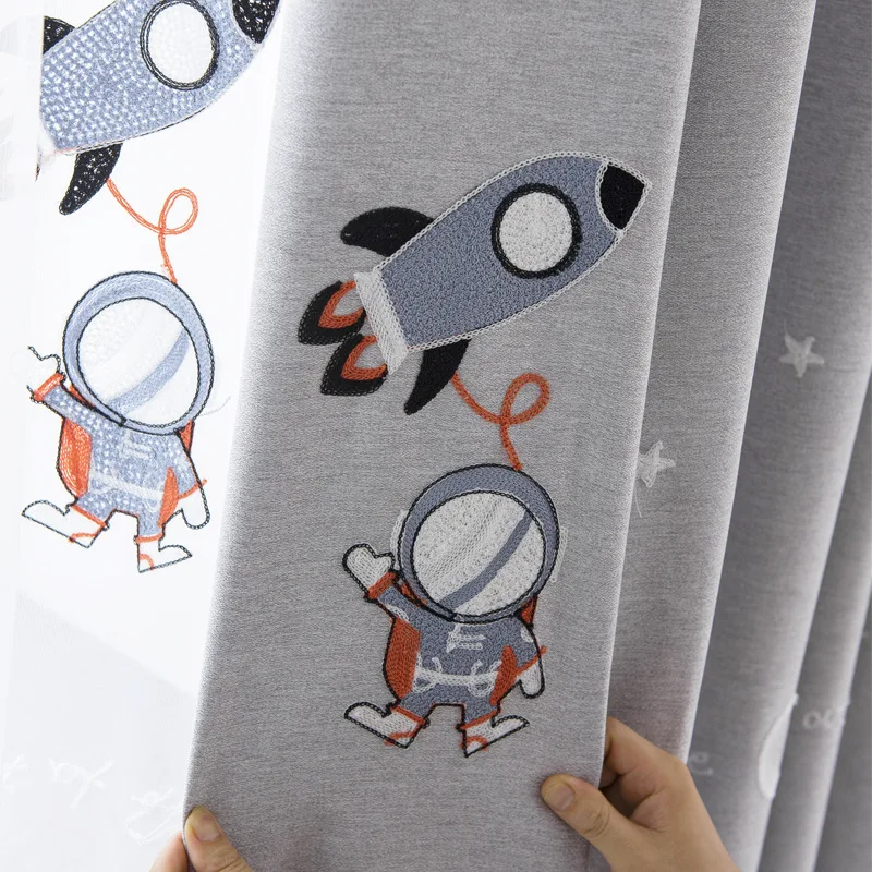 New Boy Cartoon Room Bay Window Curtains for Living Dining Room Bedroom Shading Cotton and Linen Embroidered Children's Room
New Boy Cartoon Room Bay Window Curtains for Living Dining Room Bedroom Shading Cotton and Linen Embroidered Children's Room