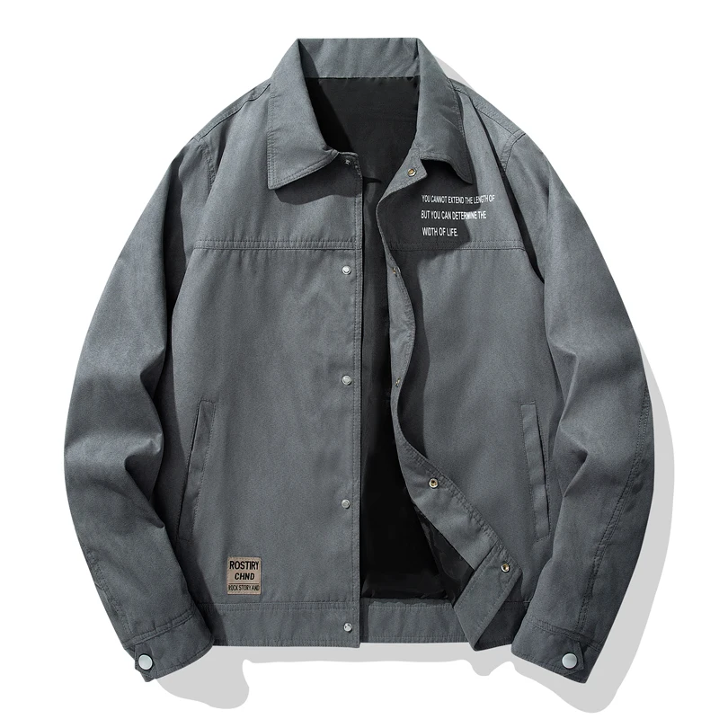 Autumn Men Jackets Suede Casual Turn Down Collar Windbreaker Zipper Cargo Jacket Coats Male Solid Color Zipper Mens Fashion Coat
Autumn Men Jackets Suede Casual Turn Down Collar Windbreaker Zipper Cargo Jacket Coats Male Solid Color Zipper Mens Fashion Coat