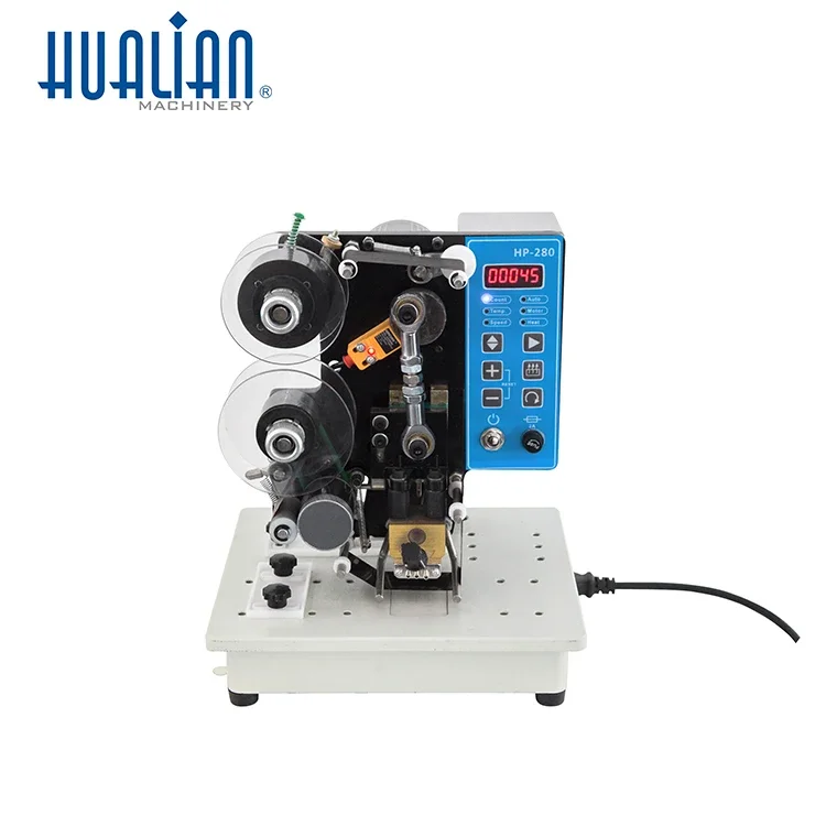 HP-280P Hualian Automatic New Digital Panel Heat Heating Code Printing Print Ribbon Hot Coding Machine
HP-280P Hualian Automatic New Digital Panel Heat Heating Code Printing Print Ribbon Hot Coding Machine