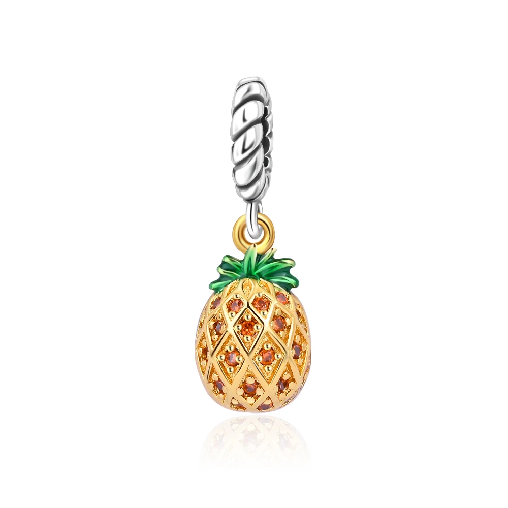 Ahthen 925 Sterling Silver Hot Sale Beads Pineapple Dangle Charm fit Snake Chain Bracelets Necklaces for Women Jewelry Making
Ahthen 925 Sterling Silver Hot Sale Beads Pineapple Dangle Charm fit Snake Chain Bracelets Necklaces for Women Jewelry Making
