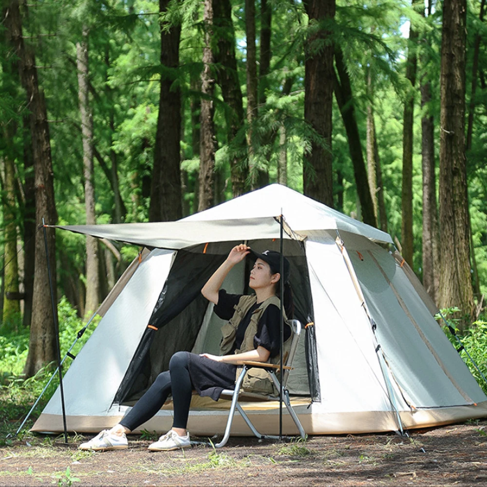 Thickened Anti-Ultraviolet Large Tent for Outdoor Camping, Rain-Proof Beach Folding, Quick Opening Ventilation Tent
Thickened Anti-Ultraviolet Large Tent for Outdoor Camping, Rain-Proof Beach Folding, Quick Opening Ventilation Tent