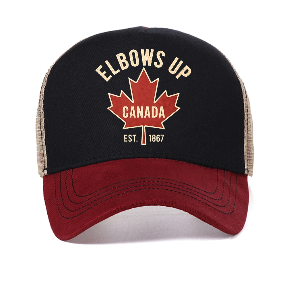 Elbows Up Canada cap for Men Women Summer Casual Retro Maple Leaf Graphic baseball caps fashionable creative mesh snapback hats
Elbows Up Canada cap for Men Women Summer Casual Retro Maple Leaf Graphic baseball caps fashionable creative mesh snapback hats
