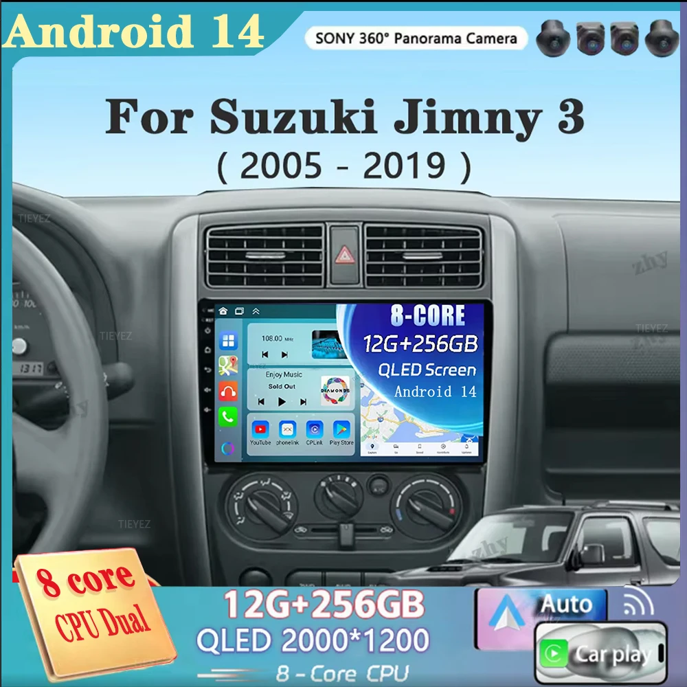 Автомобильное радио Android 14 Carplay для Suzuki Jimny 3 2005-2019 навигация GPS мультимедийный плеер Wi-Fi + 4G стерео 2 DIN BT 360 камера
Автомобильное радио Android 14 Carplay для Suzuki Jimny 3 2005-2019 навигация GPS мультимедийный плеер Wi-Fi + 4G стерео 2 DIN BT 360 камера