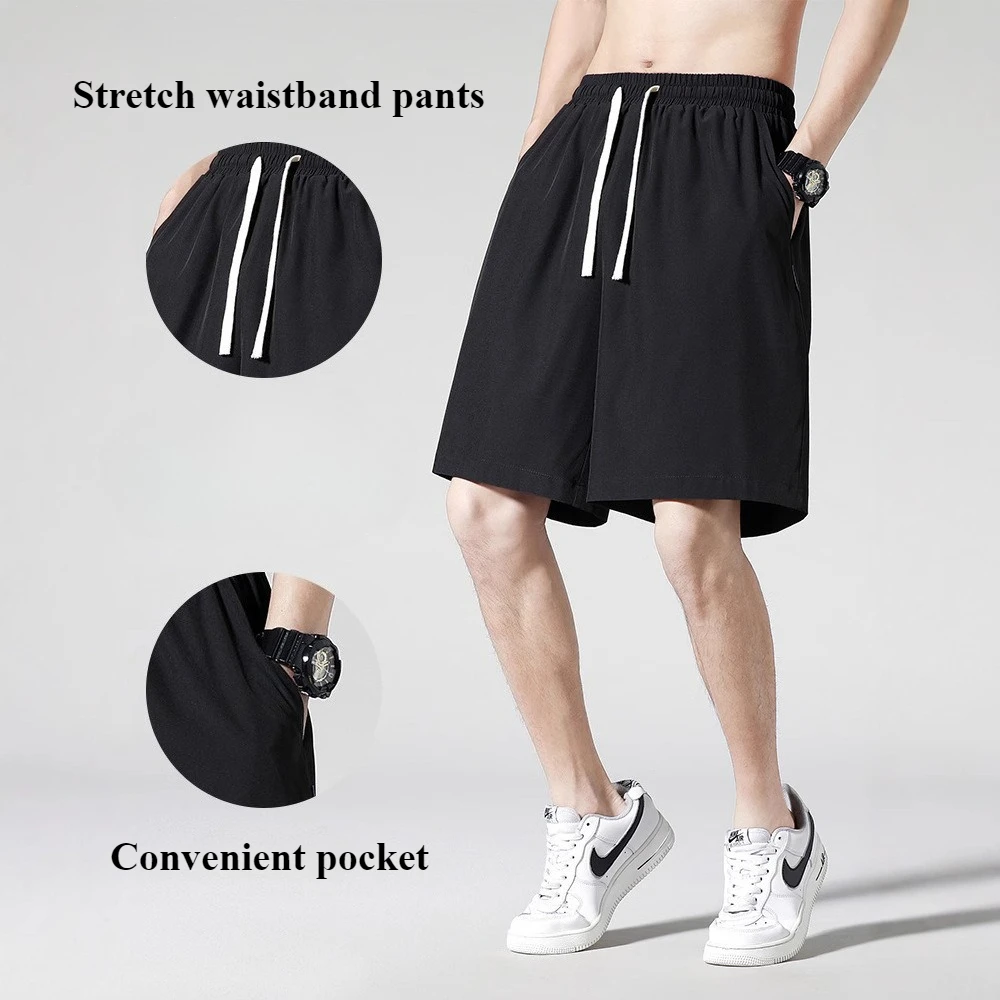 Мужские дышащие летние шорты свободного покроя, быстросохнущие шорты для тренировок, модные повседневные пляжные шорты из ледяного шелка для бега в тренажерном зале с карманами
Мужские дышащие летние шорты свободного покроя, быстросохнущие шорты для тренировок, модные повседневные пляжные шорты из ледяного шелка для бега в тренажерном зале с карманами