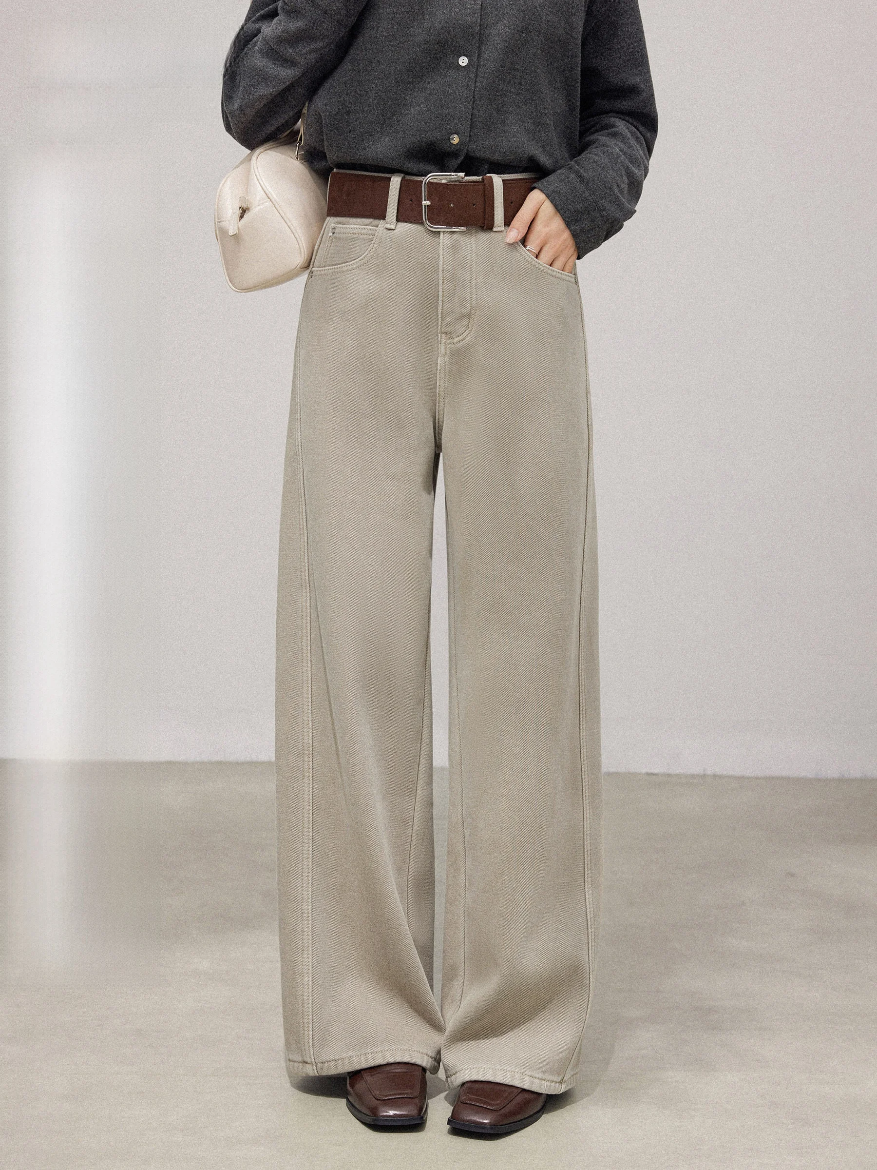 Женские джинсы с высокой талией и прямыми штанинами на подкладке, осень-зима, теплые свободные утягивающие драпированные широкие брюки
Женские джинсы с высокой талией и прямыми штанинами на подкладке, осень-зима, теплые свободные утягивающие драпированные широкие брюки