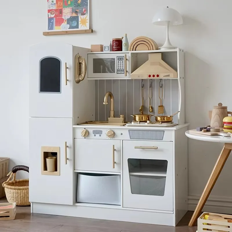 Baby Simulation Play House Sound and Light Effects Wooden Toys Pretending Role Play Cooking Kitchen Set Toys for Kids
Baby Simulation Play House Sound and Light Effects Wooden Toys Pretending Role Play Cooking Kitchen Set Toys for Kids