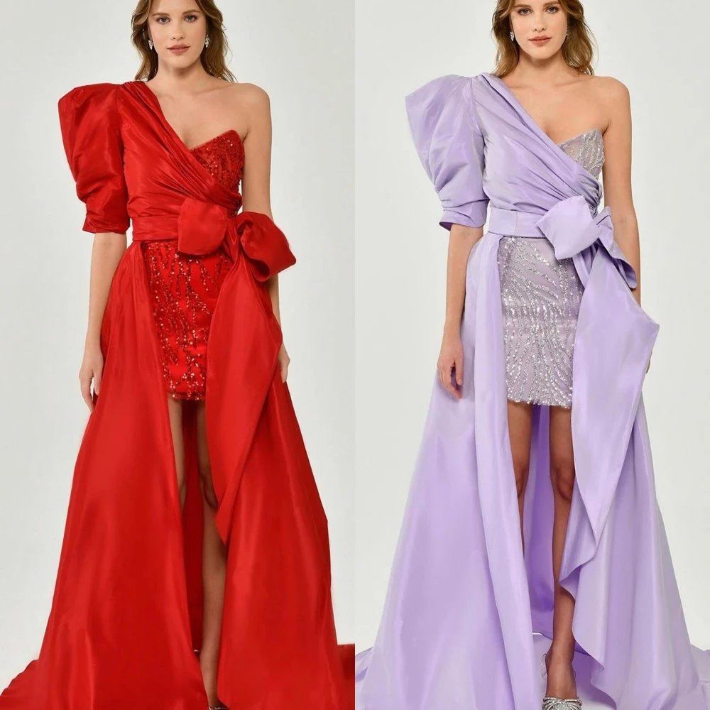 Customized es Sequined Bow Celebrity Sheath One-shoulder Bespoke Occasion Gown Long Dresses
Customized es Sequined Bow Celebrity Sheath One-shoulder Bespoke Occasion Gown Long Dresses