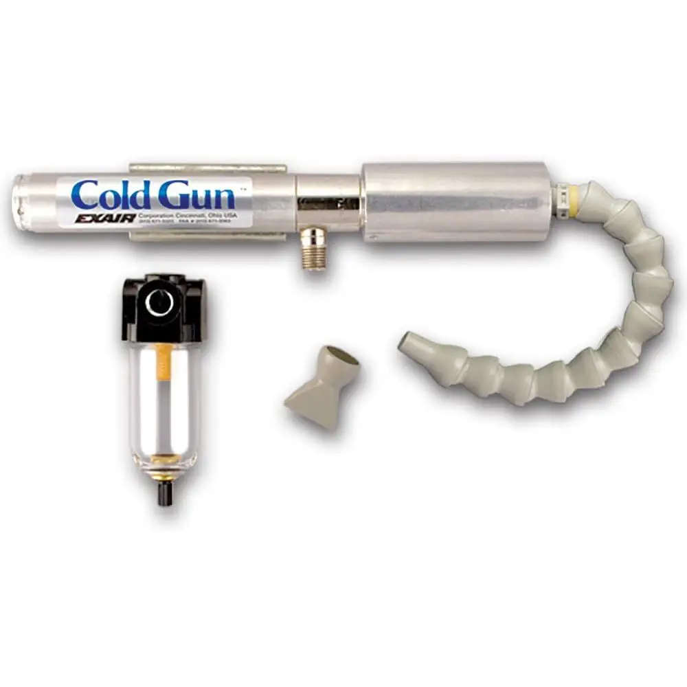 Cold Gun System with Air Compressor Attachments for Cooling, Vortex Tube, 100 PSIG, 5215 1 Outlet
Cold Gun System with Air Compressor Attachments for Cooling, Vortex Tube, 100 PSIG, 5215 1 Outlet