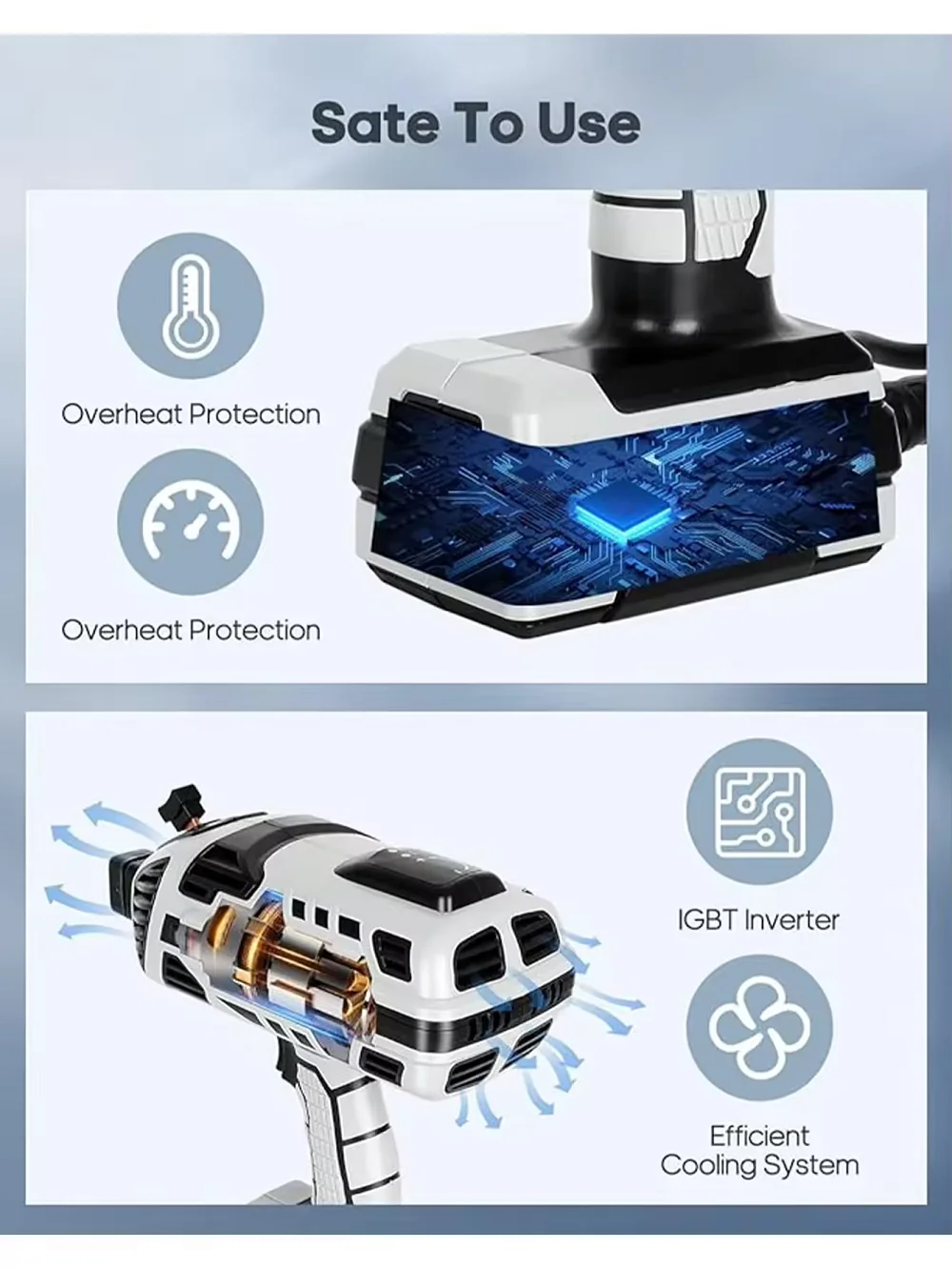 Handheld Welder Machine 110V /220VPortable ARC Welding Machine IGBT Inverter Variable Current Adjustment (20-120Amp)
Handheld Welder Machine 110V /220VPortable ARC Welding Machine IGBT Inverter Variable Current Adjustment (20-120Amp)