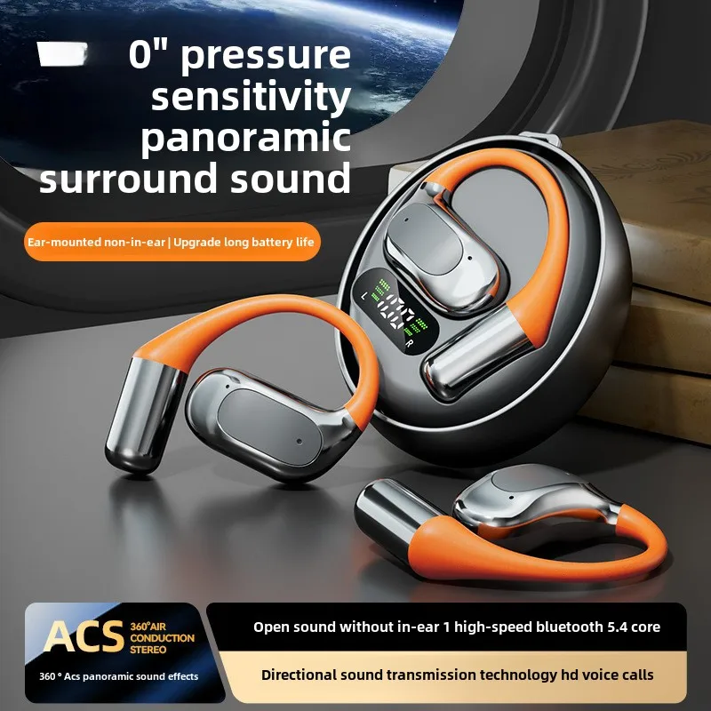 Bluetooth headset new Ai translation M113 rotating small coconut ball binaural noise-canceling 5.4 Wireless headset bone hanging
Bluetooth headset new Ai translation M113 rotating small coconut ball binaural noise-canceling 5.4 Wireless headset bone hanging
