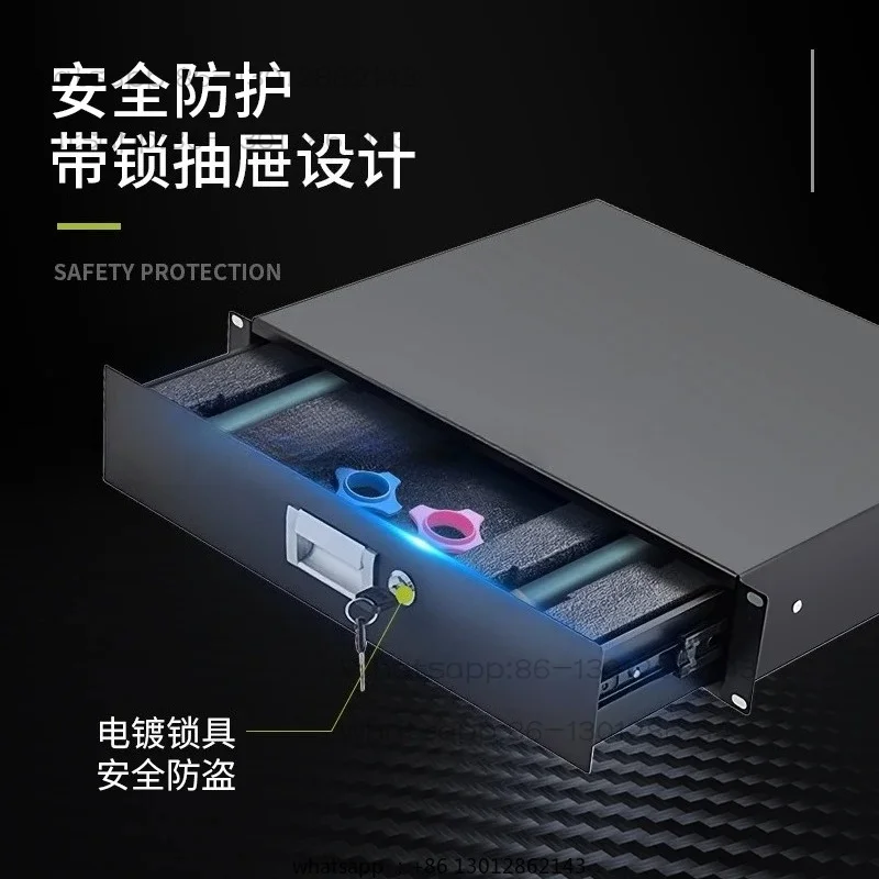2U Cabinet Drawer with Lock 3U Metal Iron Drawer Microphone Storage Box
2U Cabinet Drawer with Lock 3U Metal Iron Drawer Microphone Storage Box