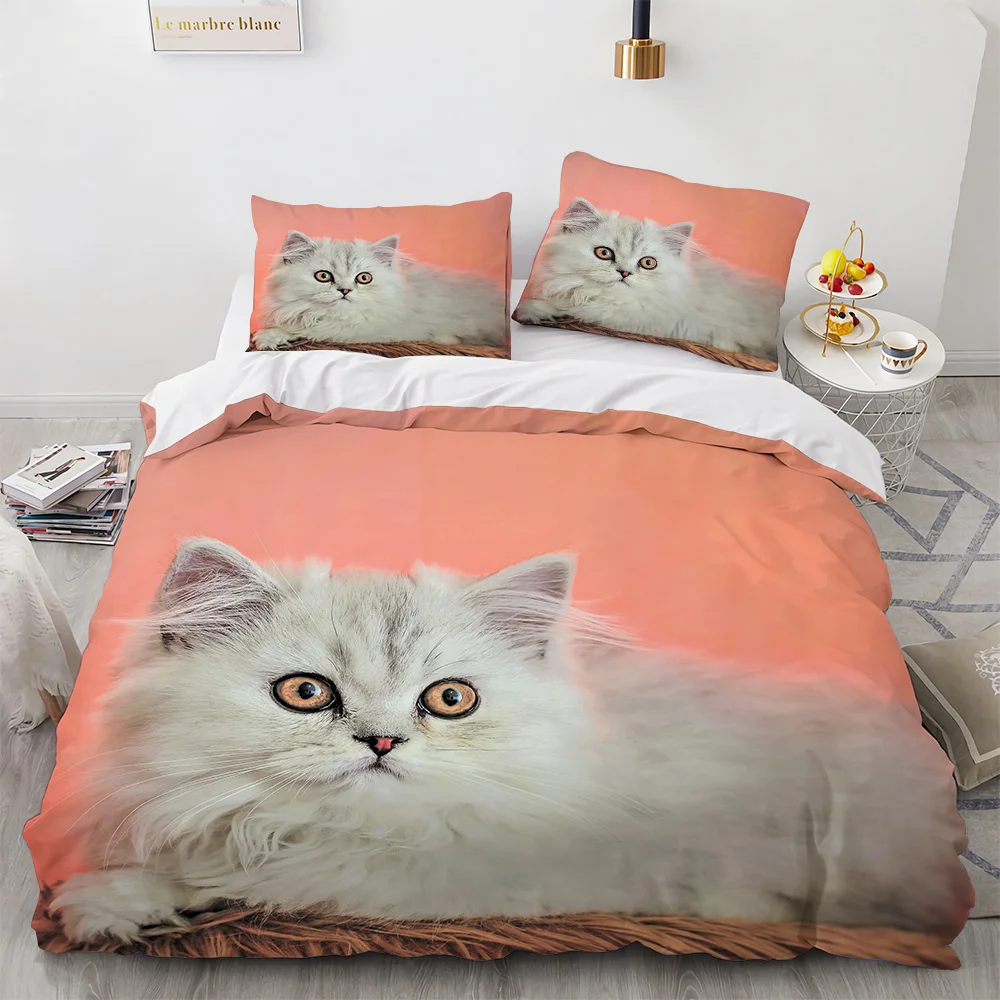 Cat Comforter Cover Cat Bedding Set For Kids Girls Boys Cute Cat Full Size Bed Set 3 Piece 3D Cat Kawaii Animal Duvet Cover Set
Cat Comforter Cover Cat Bedding Set For Kids Girls Boys Cute Cat Full Size Bed Set 3 Piece 3D Cat Kawaii Animal Duvet Cover Set