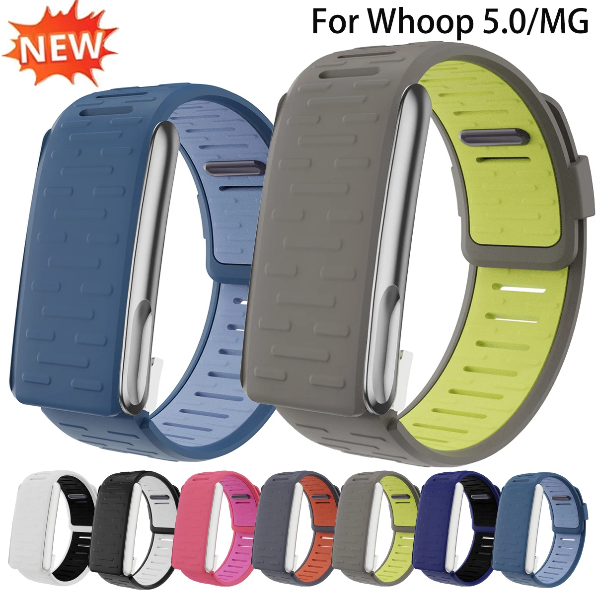 Silicone Fitness Band for Whoop 5.0/MG Breathable Soft Replacement Strap Protector Adjustable Sports Women Men Wristband
Silicone Fitness Band for Whoop 5.0/MG Breathable Soft Replacement Strap Protector Adjustable Sports Women Men Wristband